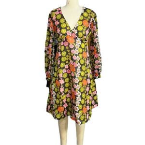 🏵️groovy Vintage Handmade Dress